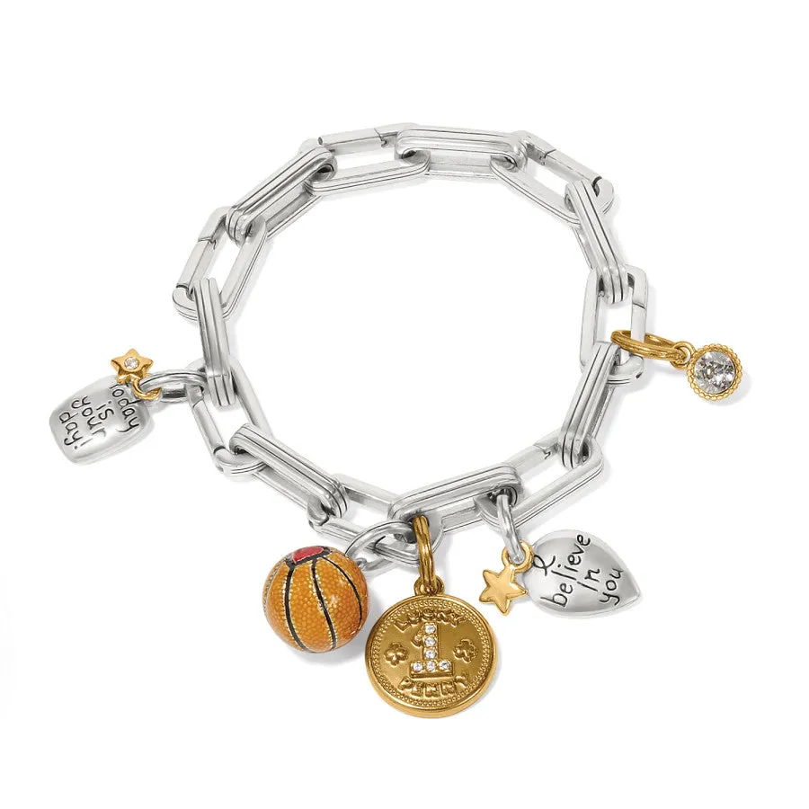 ABC Basketball Charm