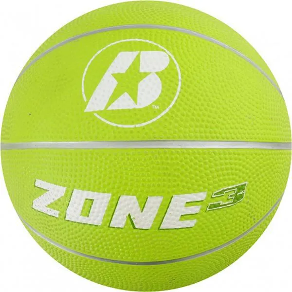 Baden Zone Rubber Coloured Basketballs (Green) | Size 3