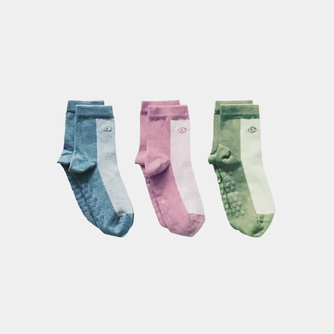 Cool Tones Kids Short Socks - 98% Organic Cotton