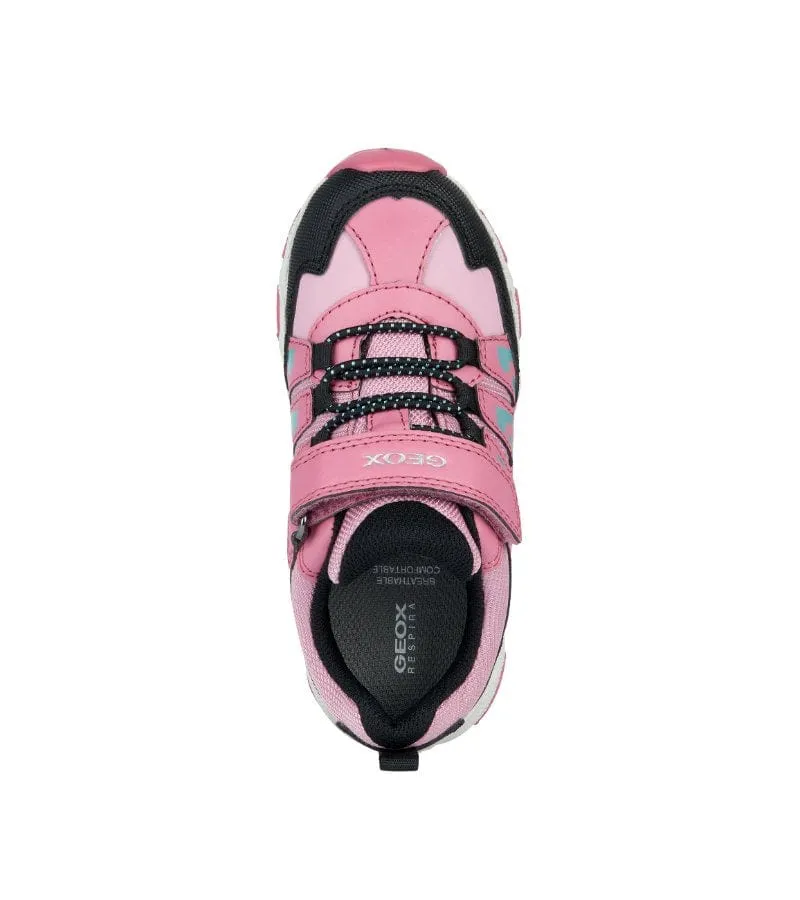 Geox Junior Girls Pink Runners J264LA