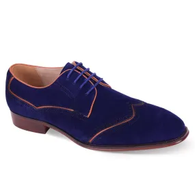 Giovanni Samson Suede Dress Shoes Blue