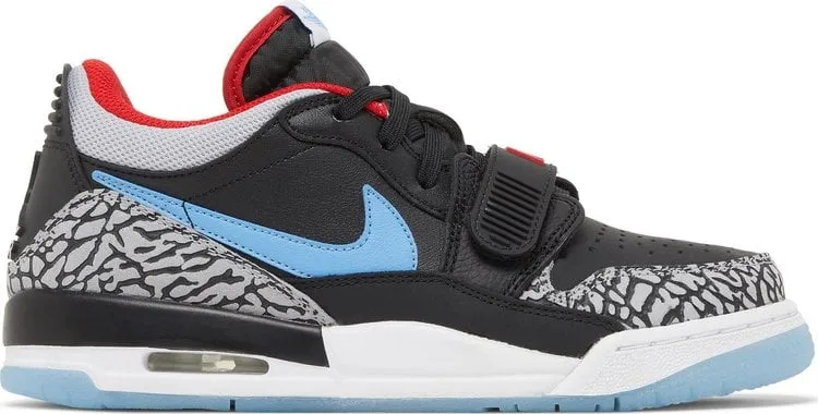 Jordan Legacy 312 Low GS Chicago Flag Sneakers, Black