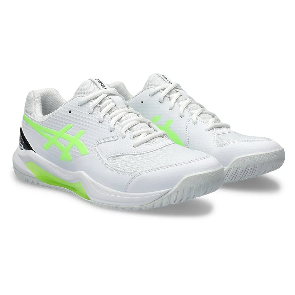 Men's Gel-Dedicate 8 Pickleball Shoes White and Lime Burst