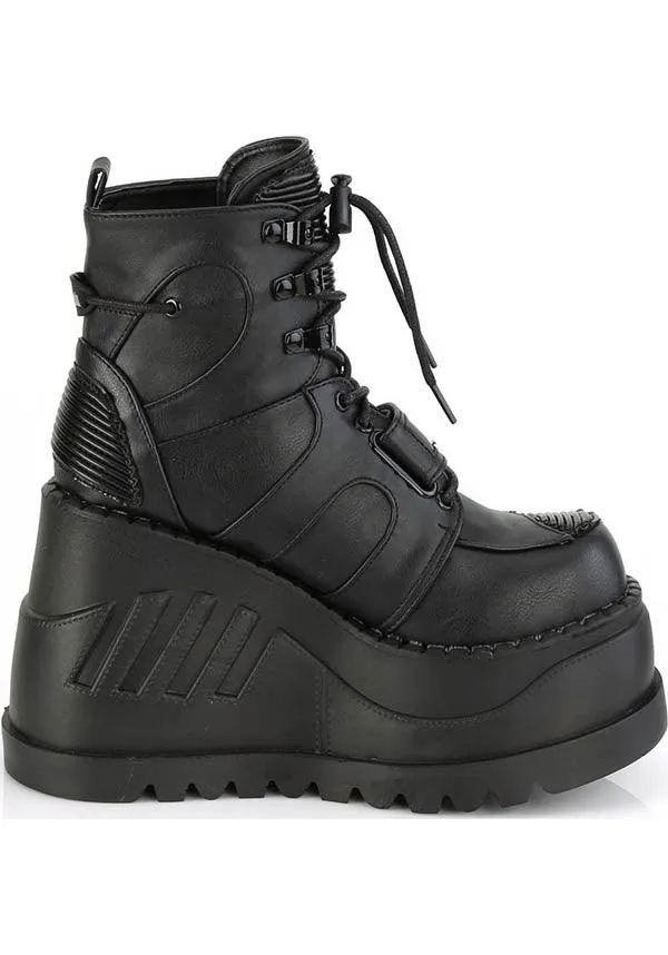 STOMP-13 [Black] | PLATFORM BOOTS [PREORDER]