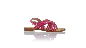 Tiwi 20mm Flat - Fuschia & Gold